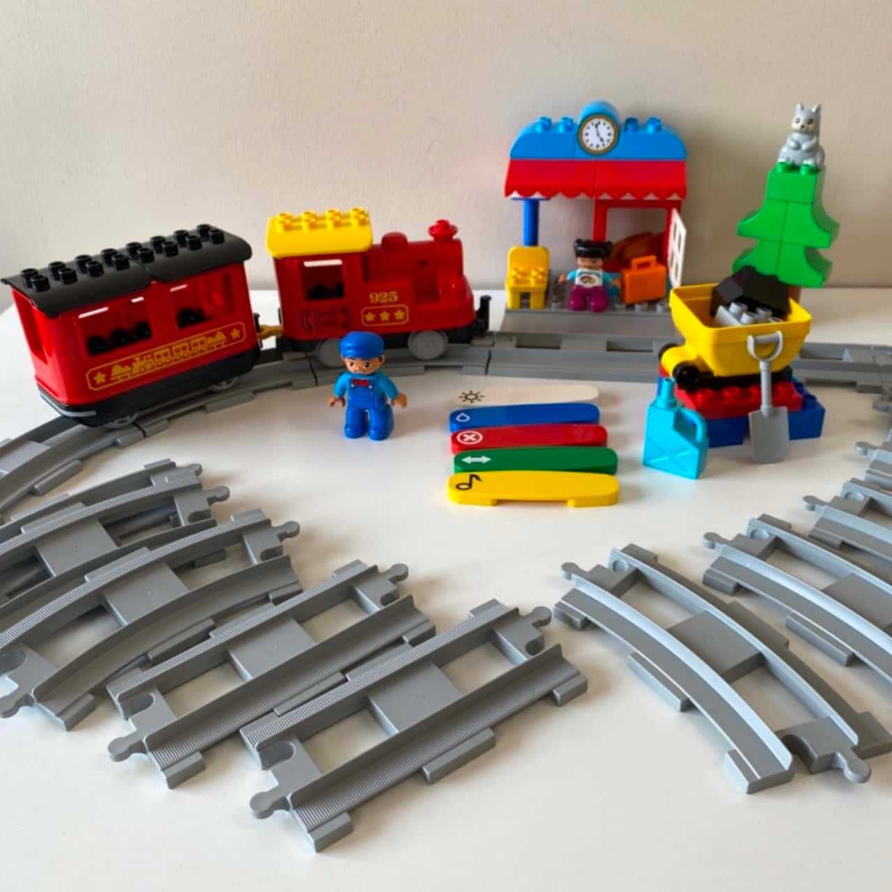 Lego DUPLO парен влак с кутия 10874