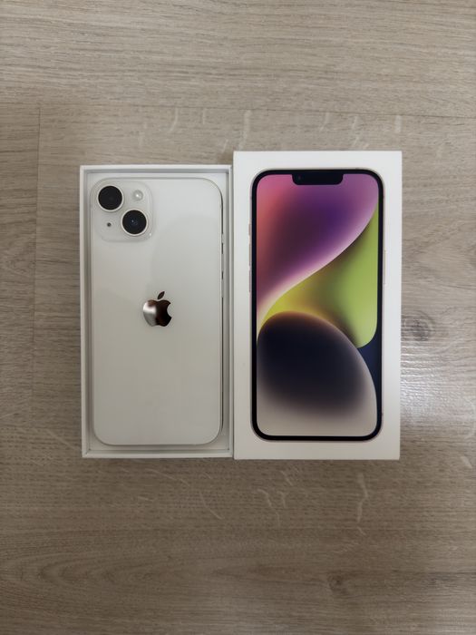 Apple iPhone 14, 128GB, Starlight (БЯЛ) в ГАРАНЦИЯ