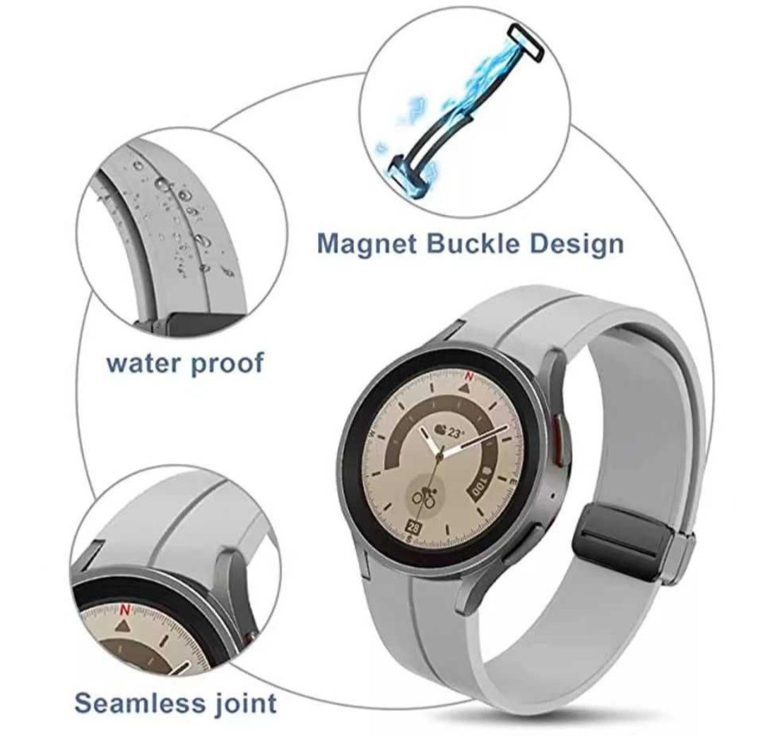 Магнитна силиконова каишка Samsung Galaxy Watch 4/5/6 Pro