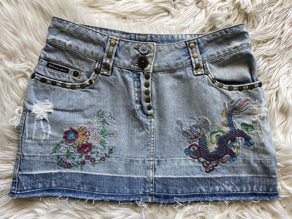 Fusta mini jeans Dolce&Gabbana