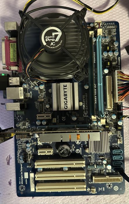 Kit retro Gigabyte P41T-D3 / Core2Duo E8400 / 2GB / cooler Alpine Pro7