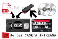 Transfer casete VHS/s-VHS/HI8 pe stick pret-20 de lei caseta intreaga