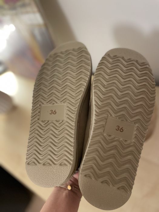 Papuci tip UGG, 36, bej