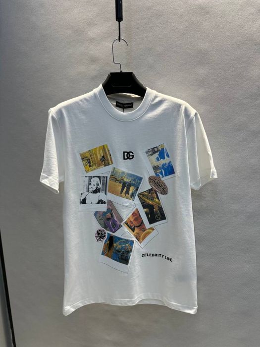 Dolce & Gabbana тениска — Celebrity Life, бяла, размери S–XXL, нова