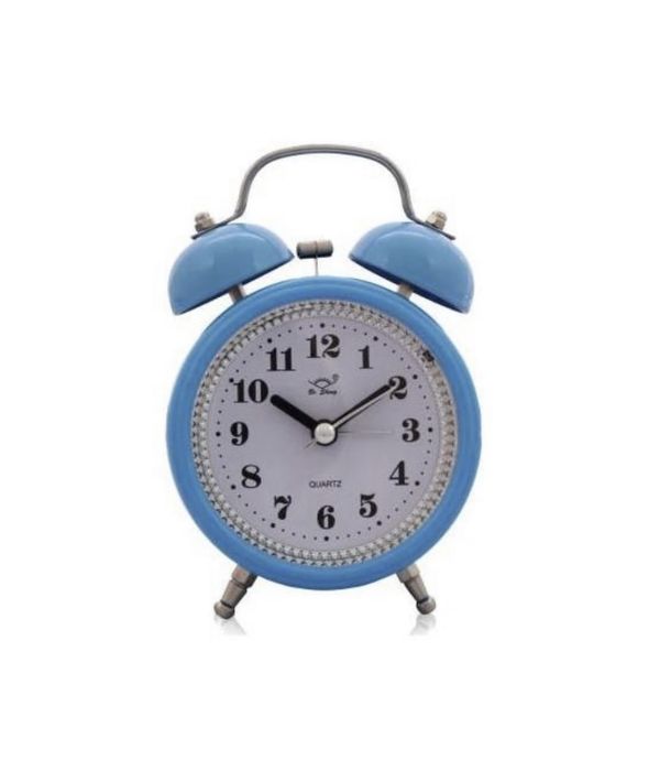 Ceas de Masa Desteptator, 15 cm, Clopotei Metalici, Sonerie Mecanica