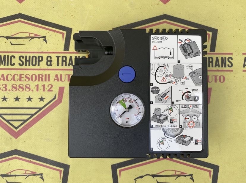 Compresor auto umflat roti kit pana original Hyundai- Kia 120w 12 V