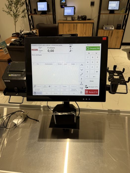 Kassa aparat, sensor ekran monoblok,monoblok ,dastur,skaner,tarozi.
