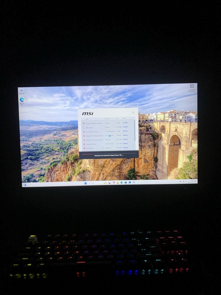 Setup gaming computer