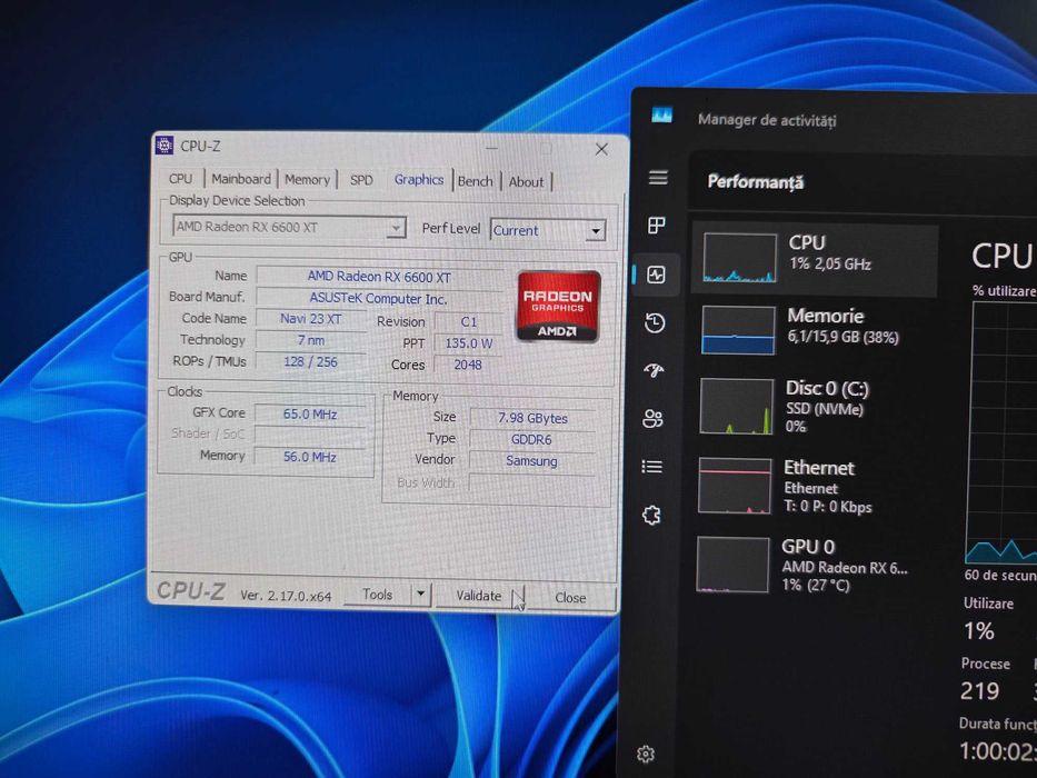 PC Gaming i5 10400F + RX 6600 XT | 16GB RAM, 1TB SSD, Răcire cu lichid
