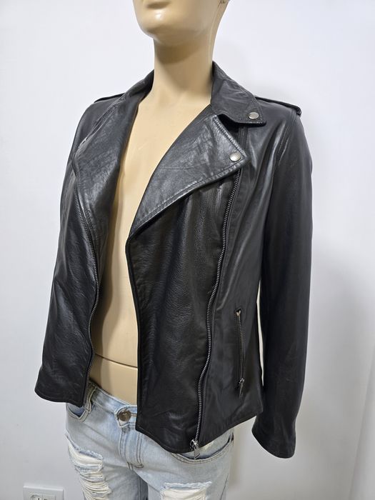 Geaca de piele naturala gen manusa LAYERS ca noua L-XL motor