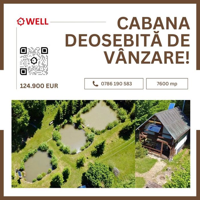 Cabana deosebită de vânzare între Valea Zălanului și Malnaș!