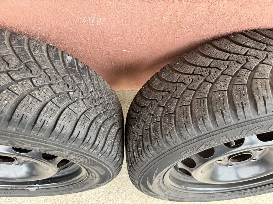 Jante tabla 5x112 cu anvelope iarna 205/55/R16 - Skoda/VW/Seat/Audi