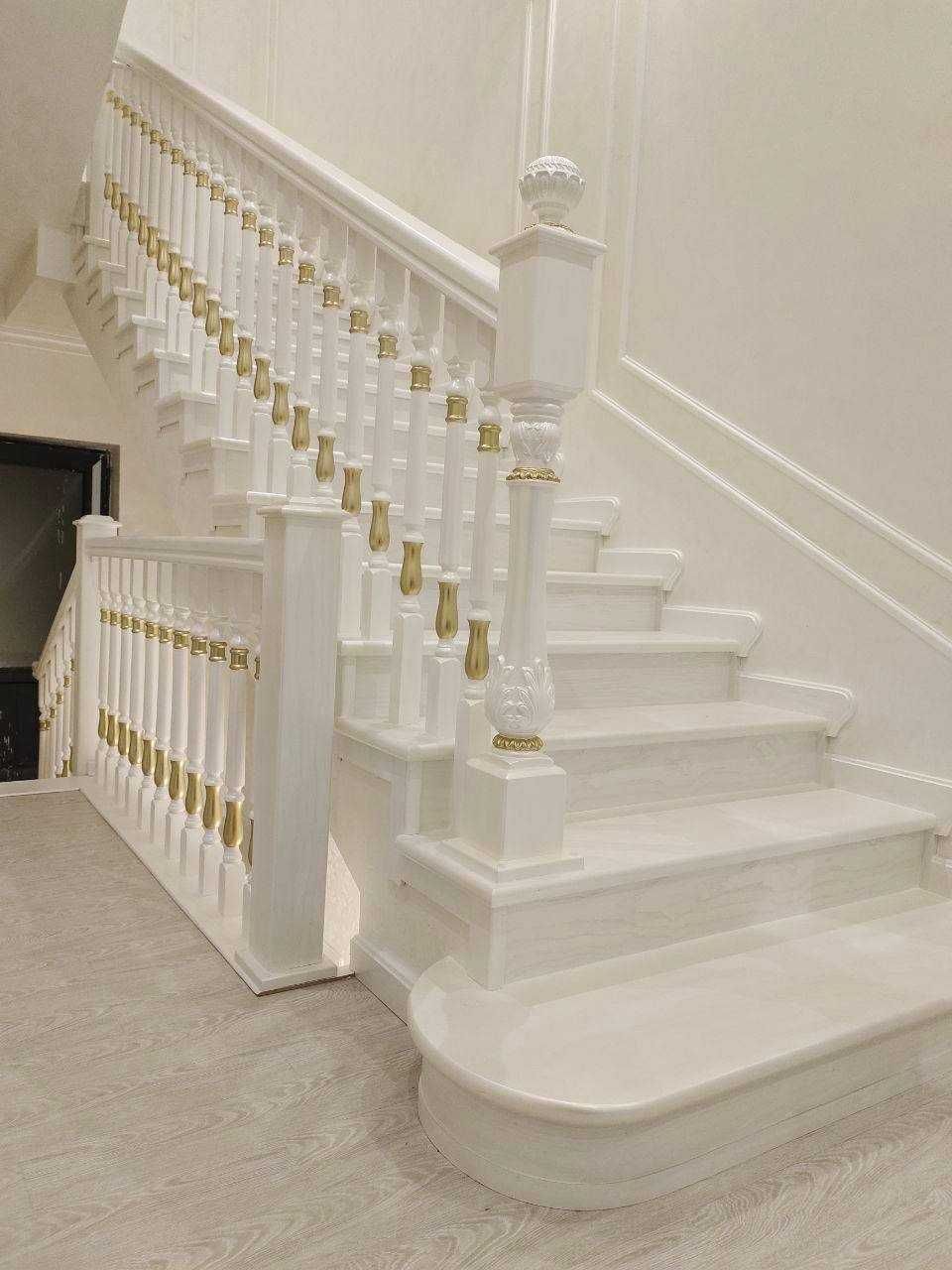 Деревянные лестницы из мдф шпона балясины перилы cool stairs