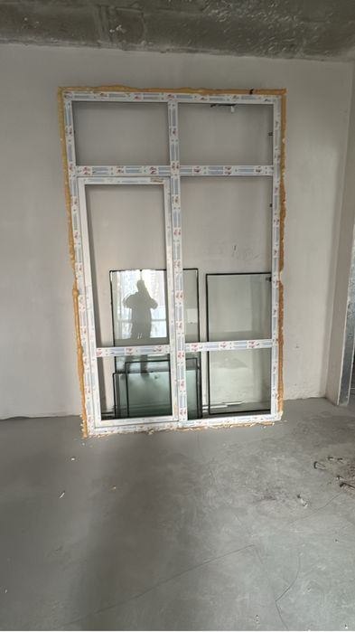 Ветражное окно с дверью