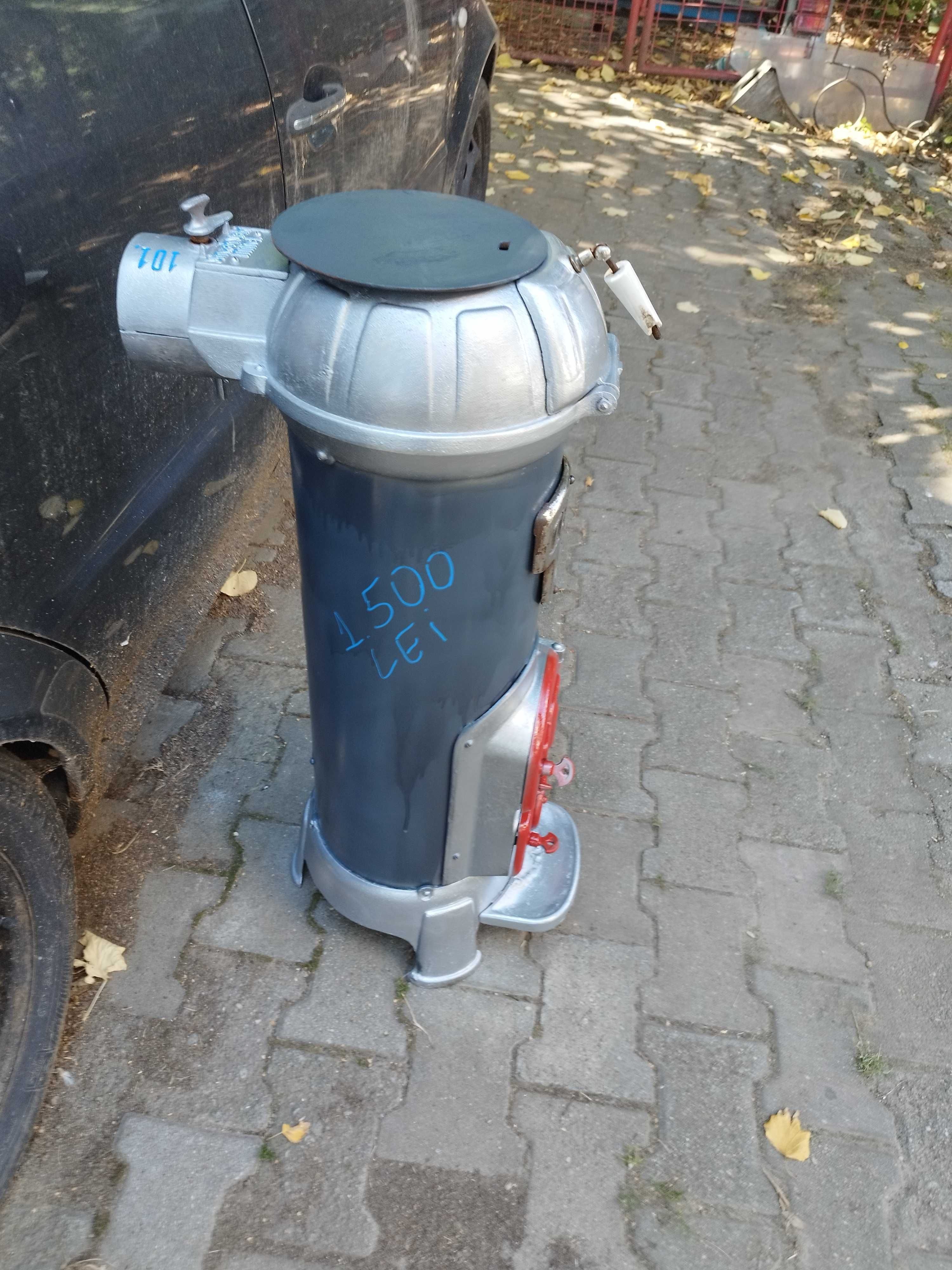 Sobă Godin pe lemne cărbuni original de fonta