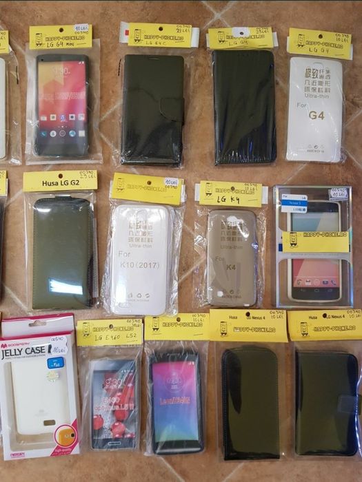 2 buc Husa lg g2 g3 g4 silicon si flip carte