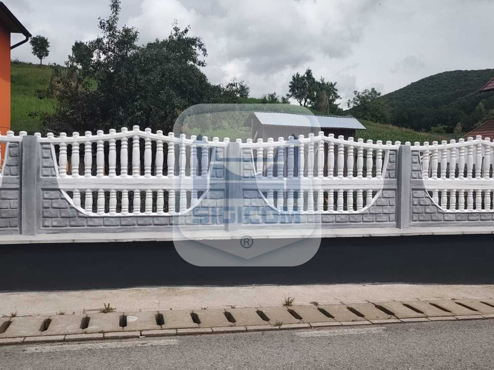 Garduri si stalpi din beton armat pentru imprejmuiri