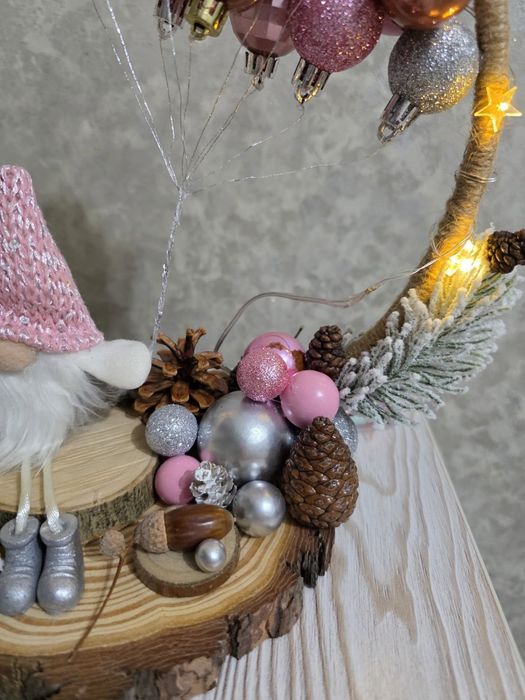 Лимитированная зимняя новогодняя композиция “Скандинавский гном с шара