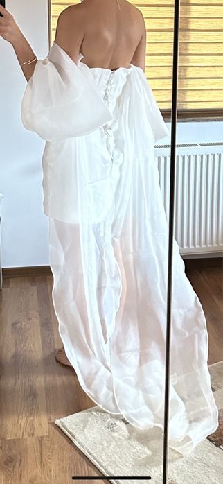 Rochie alba cununie S-M noua
