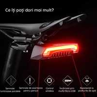 Stop semnalizare laser GIYO bicicleta usb wireless mtb cursiera led l