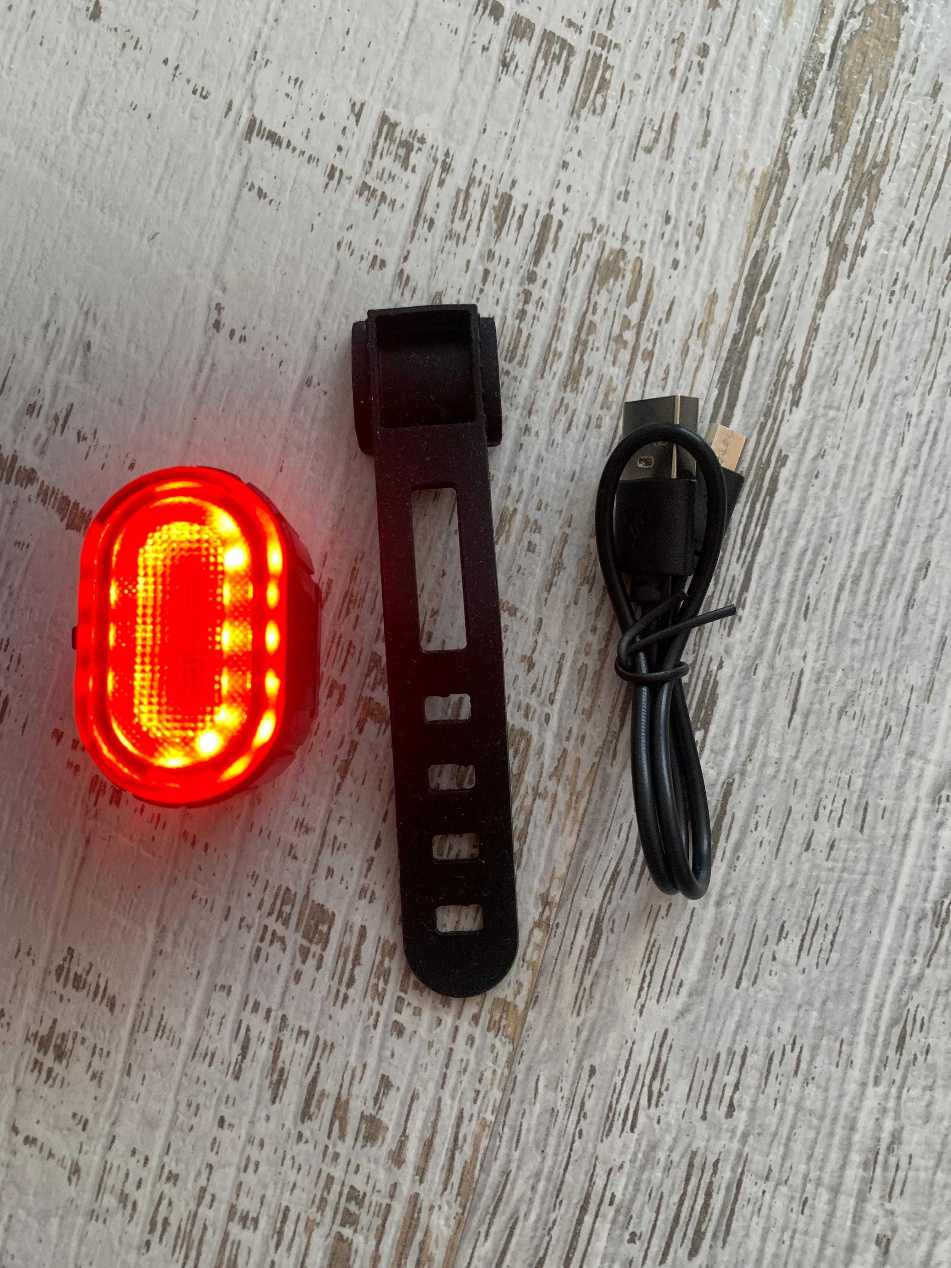 Комплект LED фенер и стоп за колело – лесен монтаж, с USB зареждане