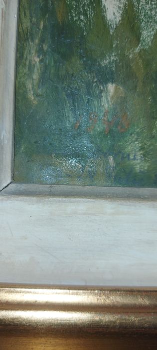 Vând tablou semnat dimensiuni pe spate .