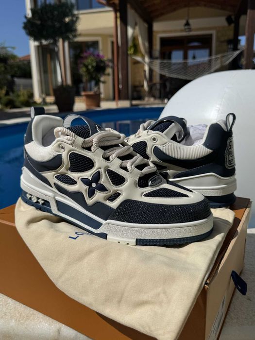 Louis Vuitton LV Skate Trainer Marine Sneaker Обувки 45 EUR + Кутия