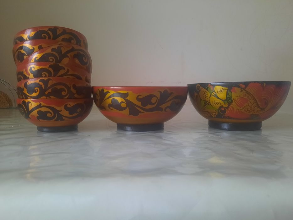 Посуда, дерево в хорошем состоянии