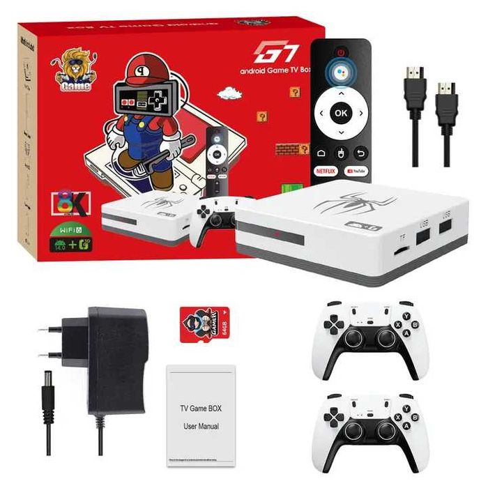 игра конзола G7 Android 13 Plus Gaming TV Box 30,000 + Games WIFI 2 дж