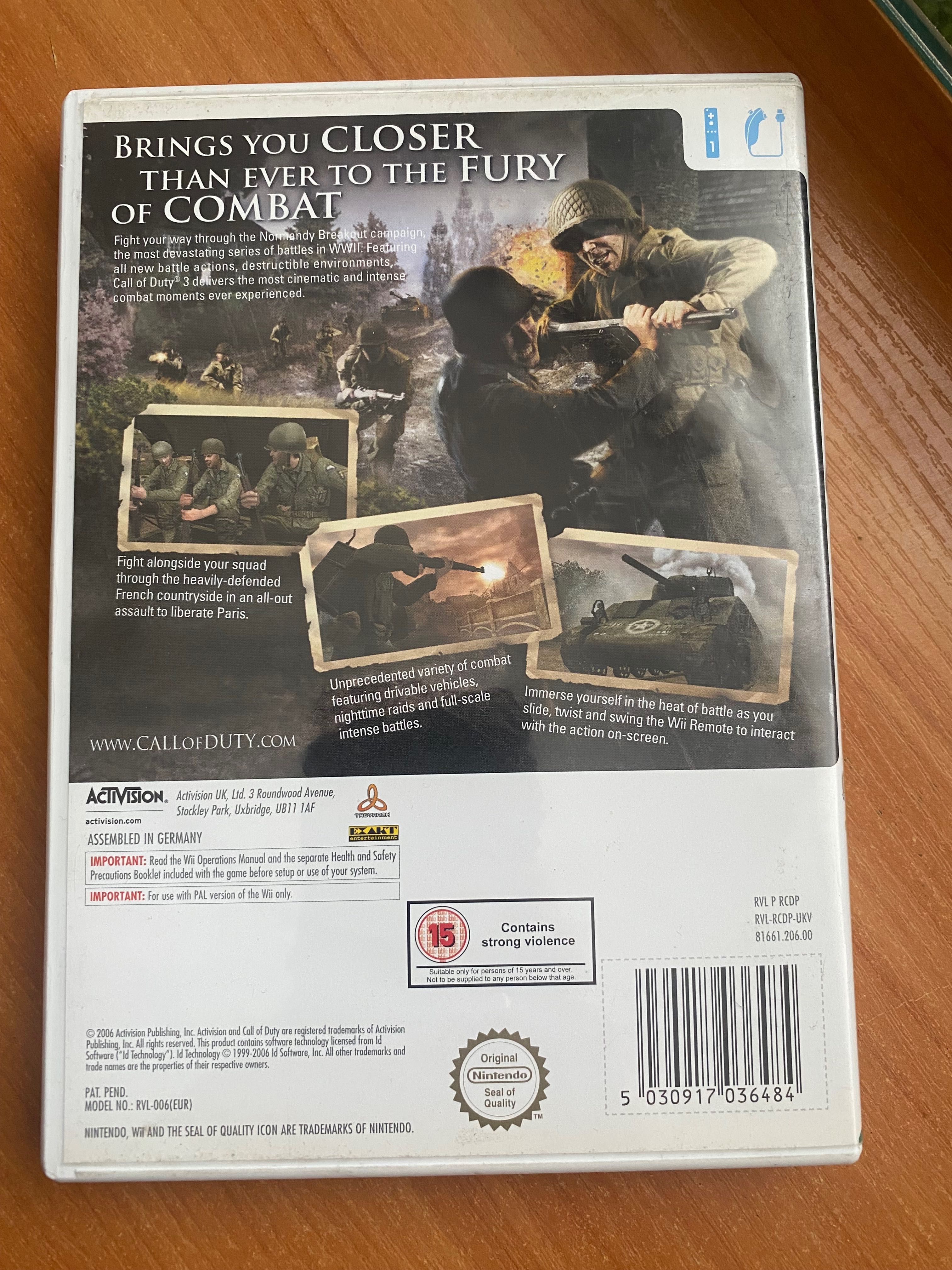 Игра за Nintendo Wii - Call of Duty 3