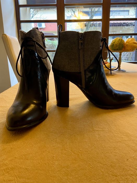 Botine de piele lacuita Vero Moda foarte elegante, noi