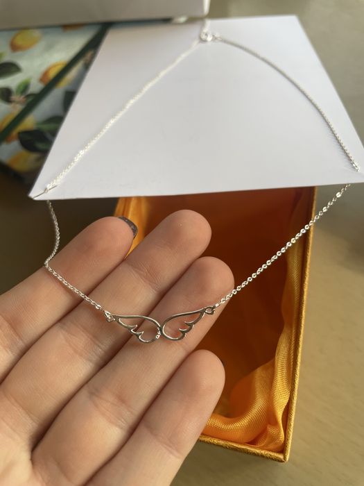 Колие Сребърно Ангелски Крила