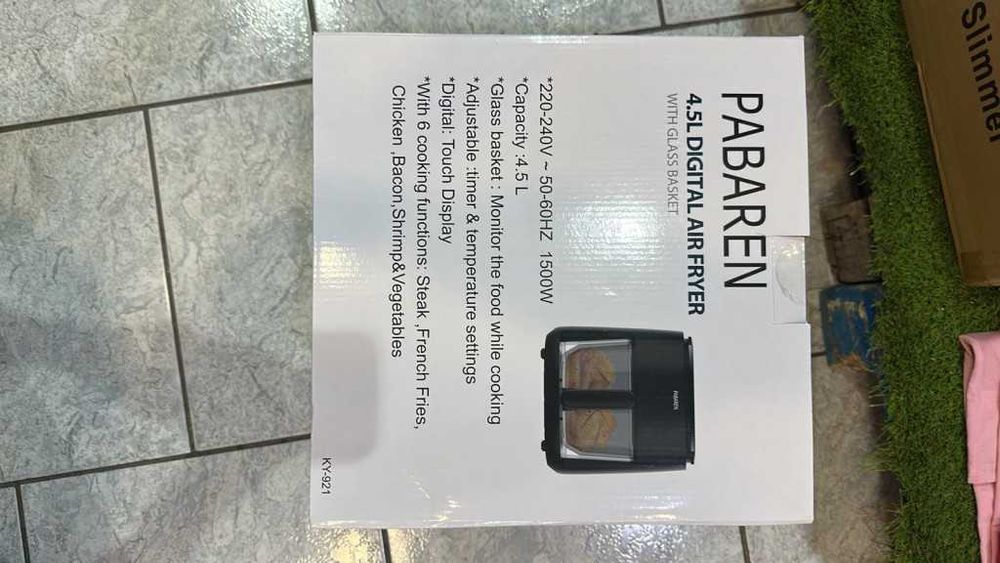 Уред за готвене без мазнина PABAREN 4.5L 1500W