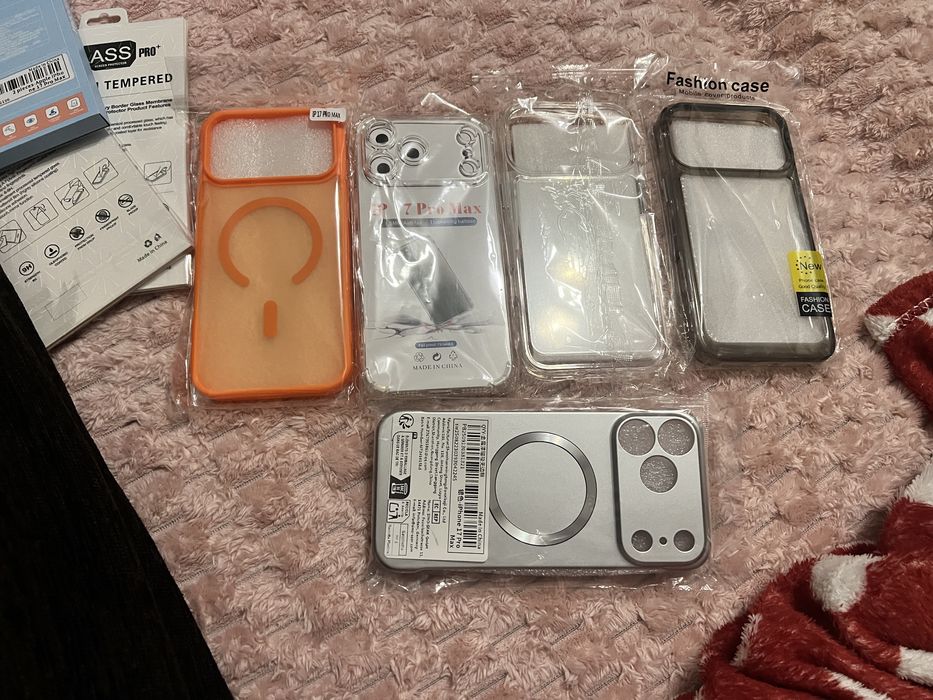 Pachet 5 Huse si 10 foli iphone 17 pro max