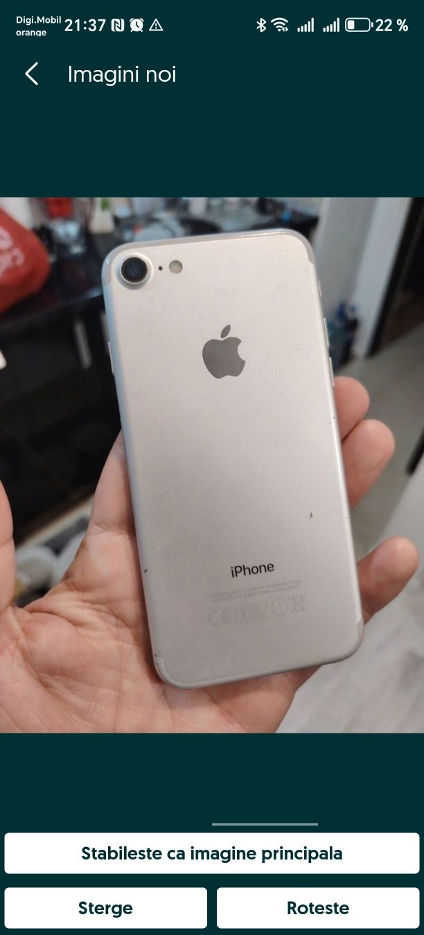 IPhone 7 Alb 128GB 100%