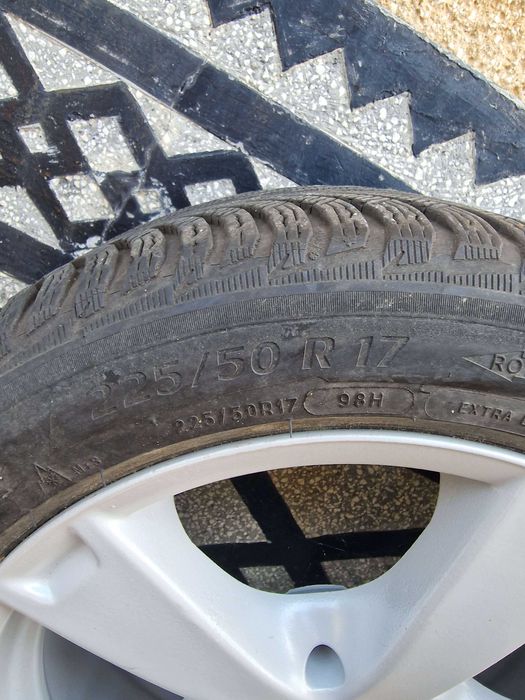 Jante originale Audi A4,A6,A3 "17, anvelope iarna Michelin 225 50 r17