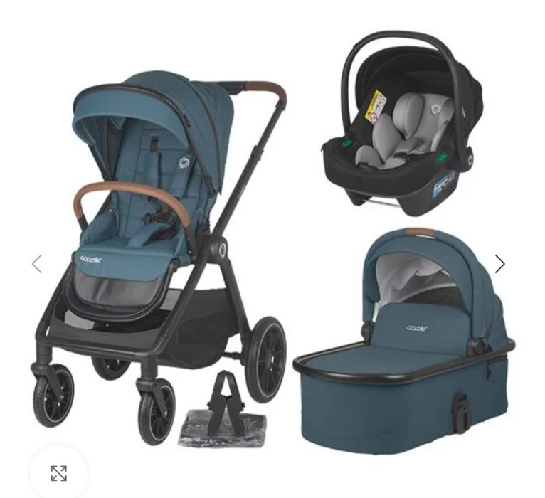 Sistem modular 3in1 Coccolle Aspen Ocean blue + Scoica auto Coccolle K