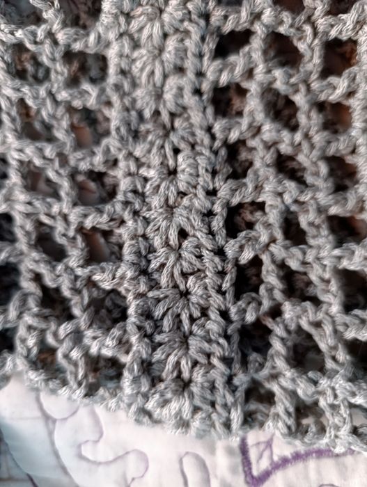 Bluza croșetată 100%handmade din materiale reciclate