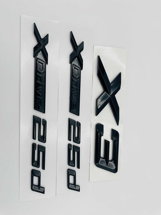 Set embleme compatibile BMW X3 x-drive 25d negru