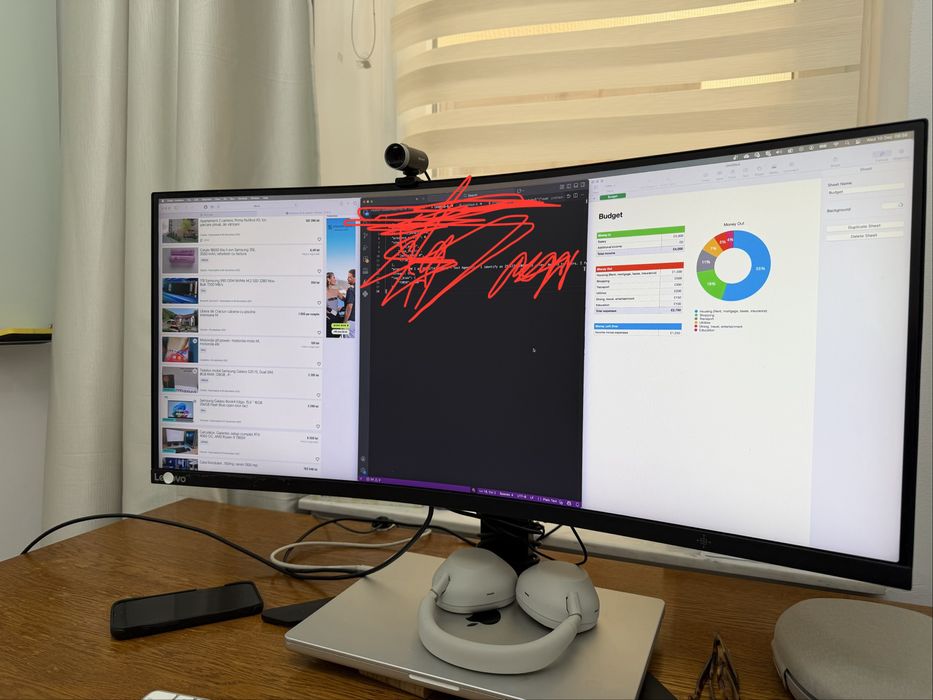 Monitor Gaming Curbat LED VA Lenovo 34", UltraWide