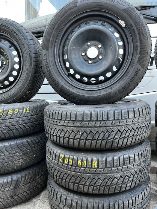 Set complet roti iarna Ford Focus 205 60 R 16 Bridgestone/Continental