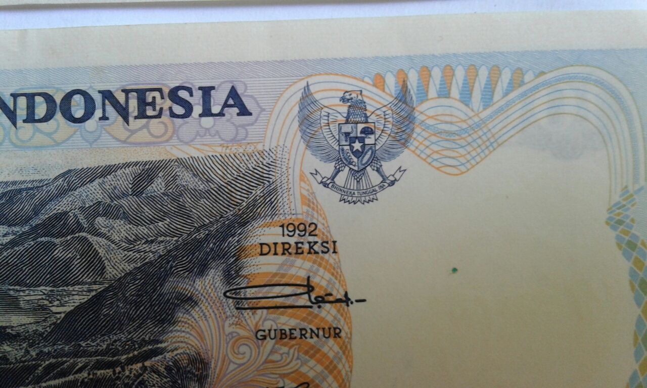 1000 Seribu Rupiah Indonezia 1992
