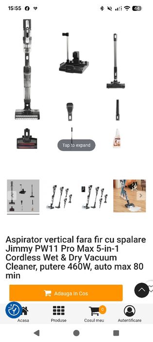 Aspirator mop Jimmy 5 in 1, NOU
