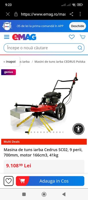 Masina de tuns iarba Cedrus