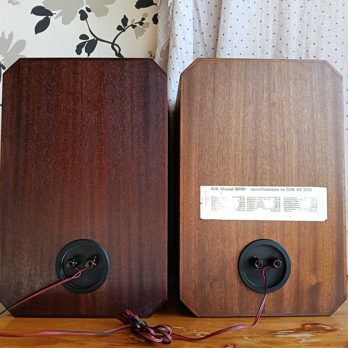 Винтидж Тонколони KIK Model MINI, Hi-Fi (стандарт DIN 45.500)