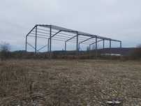 Fanar sopron hala pe suruburi demontabil constructie metalica 10x20x4m