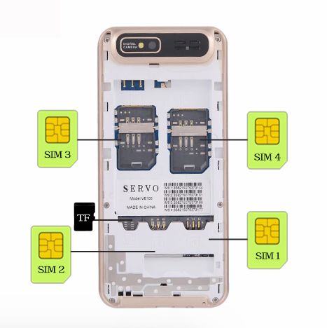 Телефон SERVO V9500 Новая модель  на 4 сим карты.Новый.