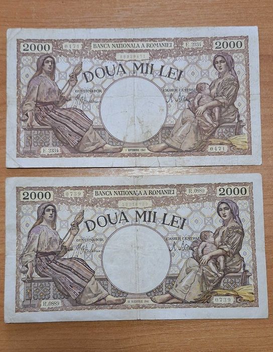 Bancnote serii consecutive 1918-1945