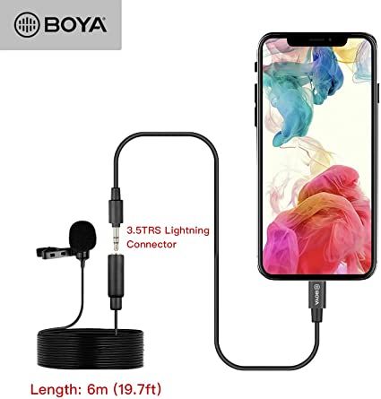 Lavaliera Microfon BOYA BY-M2 port Lighting pt sistem iOS