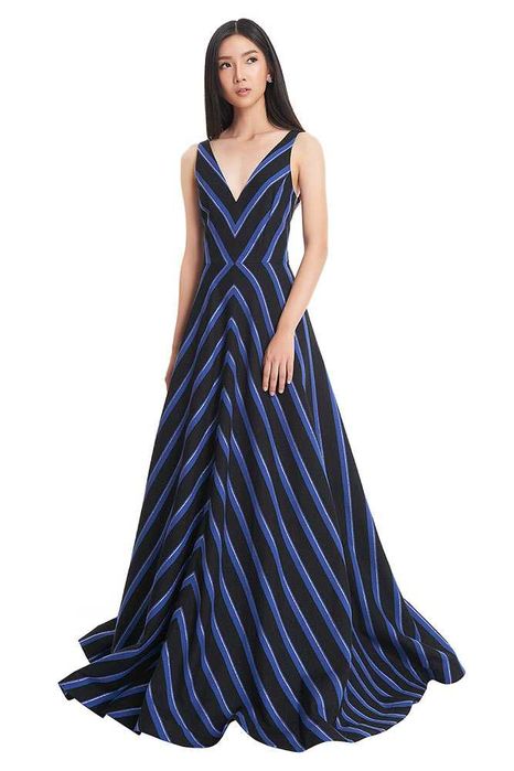 rochie Halston Heritage, voal silk, S, breton/nautical